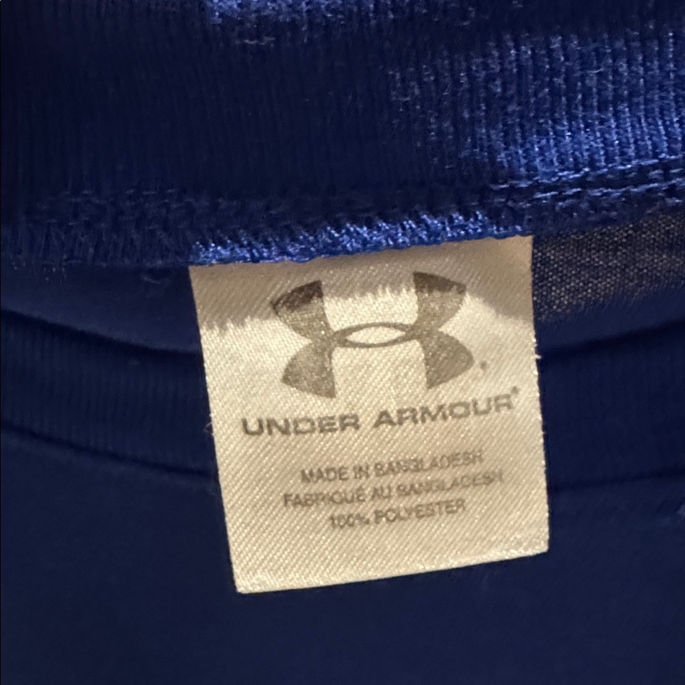 Under Armour Men's Vibrant Blue Tee with Silver Logo XXL - Picture 4 of 5